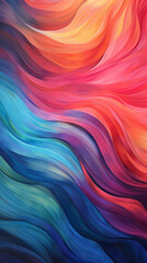 Abstract wave pattern of colorful fabric, textile, texture background