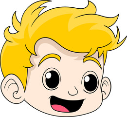 blonde haired boy's head