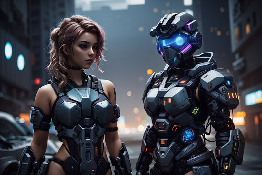 super soldier girl future tech suit