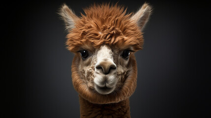 close up of a llama