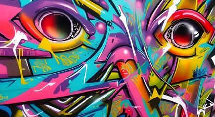 Graffiti Style Street Art Urban Mural Design 52