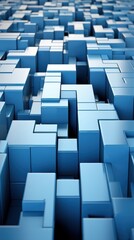 Fototapeta premium Blue small blocks UHD wallpaper