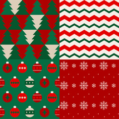 Vector illustration of Christmas pattern.