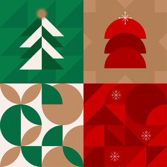 Vector illustration of Christmas pattern.