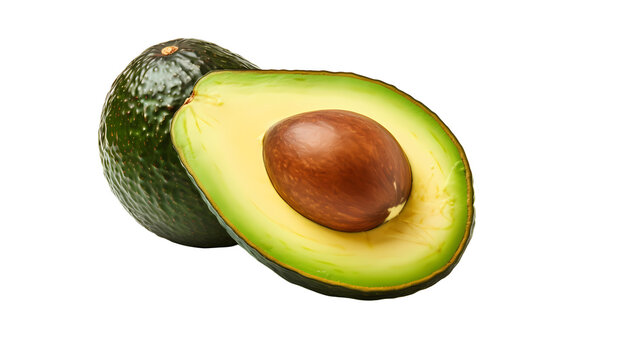 Avocado on transparent background