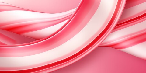 Fototapeta premium Abstract candy cane illustration with copy space. 