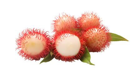 Rambutan on transparent background