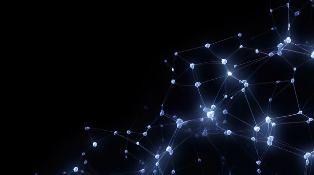 AI Neural Nets Futuristic Background of Artificial