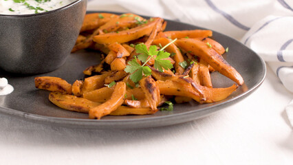 Crispy sweet potato fries
