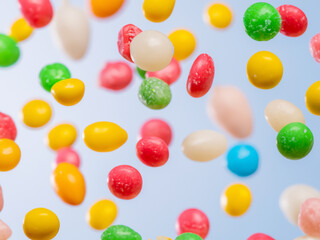 Fototapeta na wymiar colorful candies on a white background