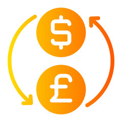 currency gradient icon