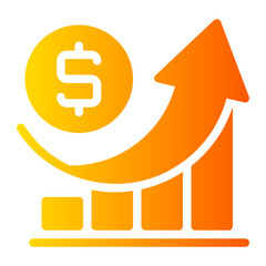 growth gradient icon