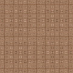 Brown, Tan Woven Squares Pattern - Tile