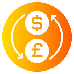 currency gradient icon