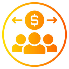 sales team gradient icon