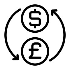 currency line icon