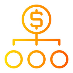 budget gradient icon