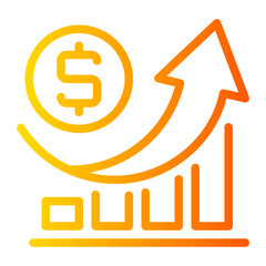 growth gradient icon