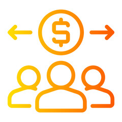 sales team gradient icon