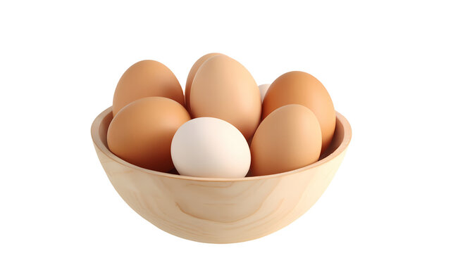 Eggs on transparent background