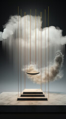 Enigmatic Ethereal Elevation, The Mesmeric, Mystical, and Miraculous Floating Stage Podium of Surrealistic Dreams