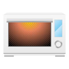 Obraz premium シンプルなイラスト_電子レンジ