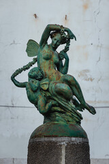 A bronze sculpture called The Flower Fairy