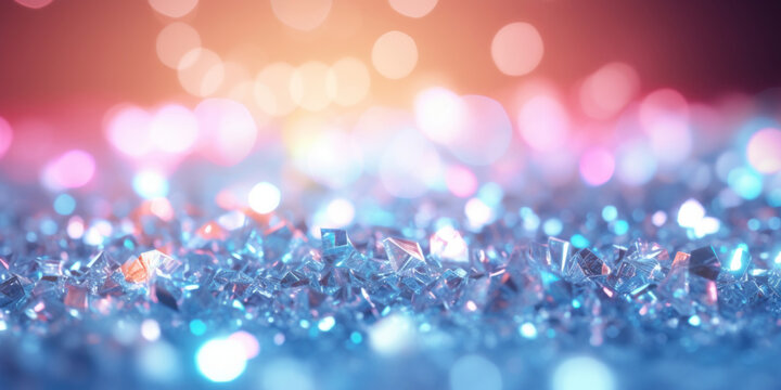 Abstract festive sparkle lights background