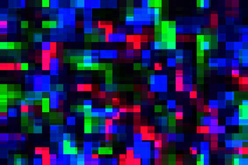 Digital technology pixelation mosaic glitch abstract background