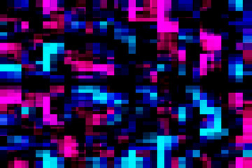 Digital technology pixelation mosaic glitch abstract background