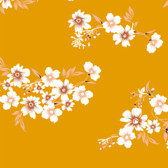 floral abstract pattern suitable for textile and printing needs