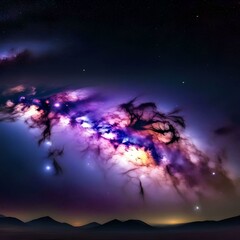 Obraz na płótnie Canvas Milky Way night sky