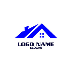 Creative home logo on clean background.