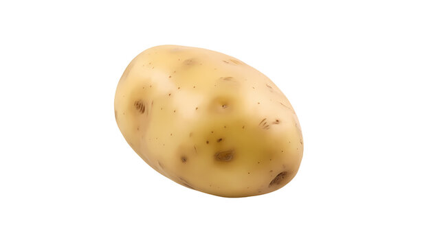Potatoes on transparent background