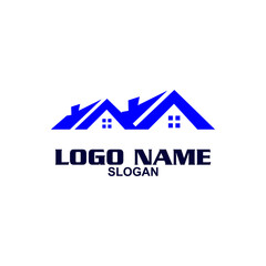 Creative home logo on clean background.