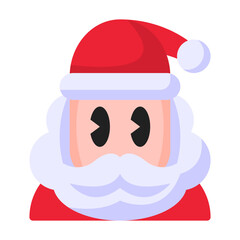 santa claus flat icon