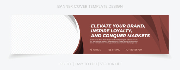 banner cover social media linkedin facebook template design