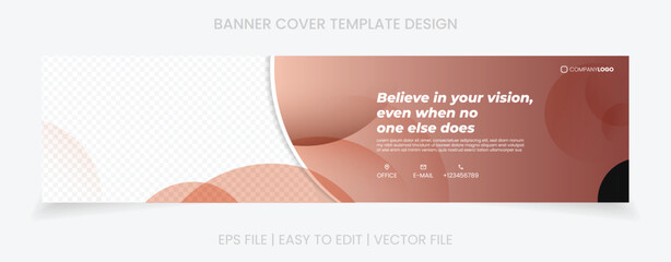 banner cover social media linkedin facebook template design