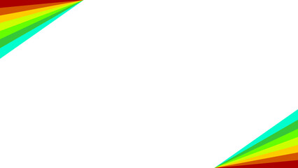 Background white with rainbow border. Vector can be used for banners, posters, power points, templates, slides, etc.