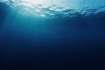 Fototapeta na wymiar Underwater Effect Photo Overlays. Ocean Depth Effect, Sea Texture Layer, Blue Water Filter, Marine Photo Edit, Submerged Ambience, Teal Aquatic Fantasy, Ripple Light Effect, Generative AI.