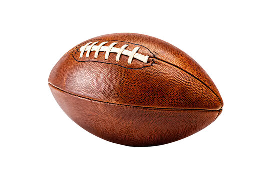 An American Football isolated on White background