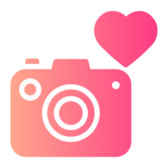 wedding photos gradient icon