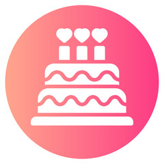 cake gradient icon