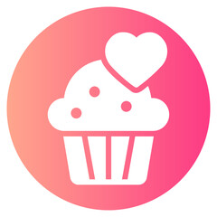 cupcake gradient icon