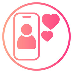 video call gradient icon