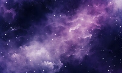 Purple Space Purple nebula , Generative AI