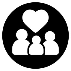 family glyph icon