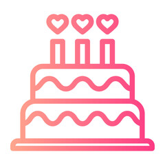 cake gradient icon