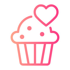 cupcake gradient icon