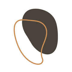 trendy boho shape element